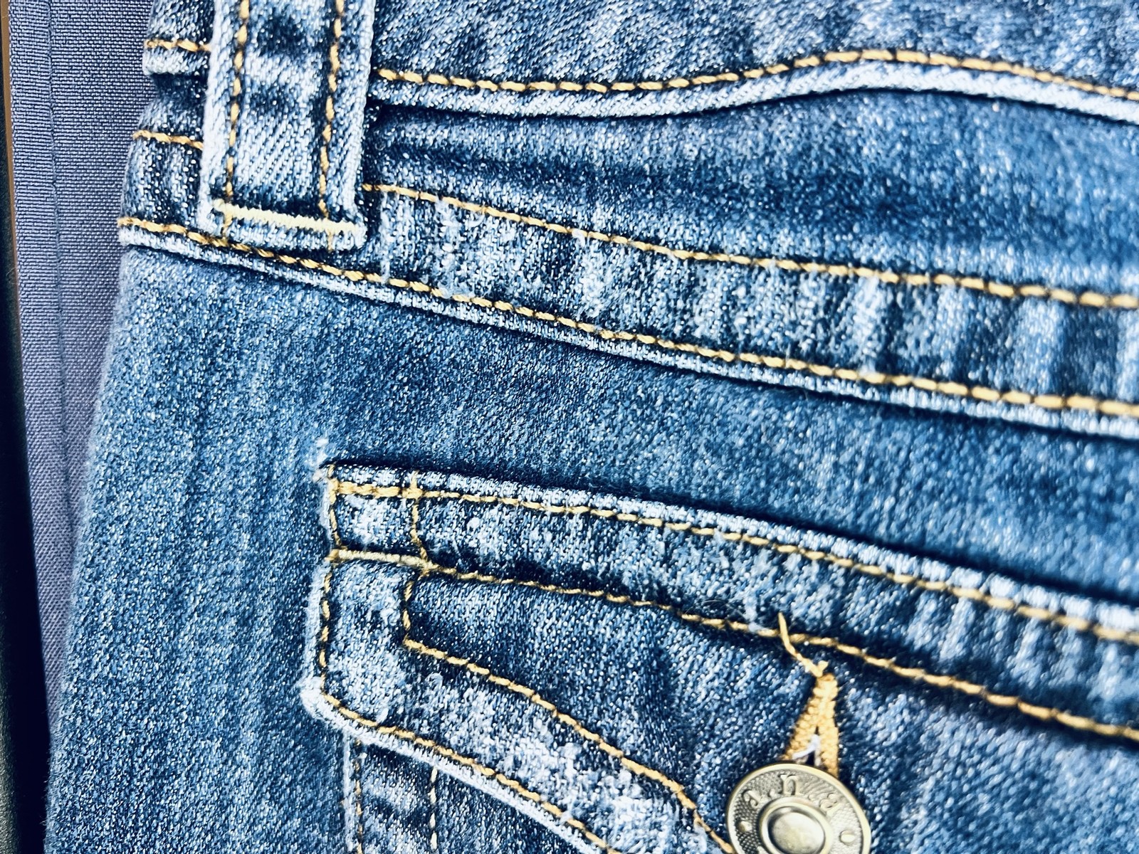 A.N.A A New Approach Womens Denim Shorts Studded Distressed Raw Hem