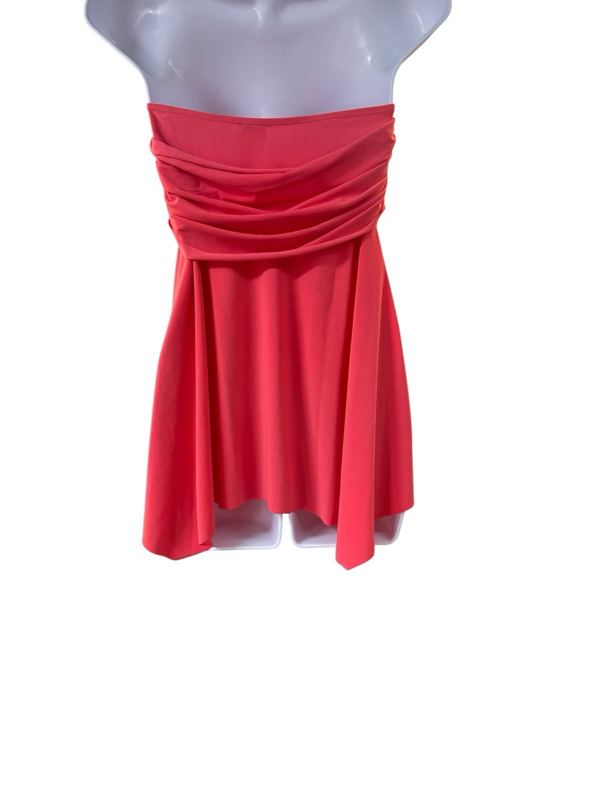 Vintage Cache Y2K Coral Convertible Skirt / Tube Top Ring Detail Asymmetrical M