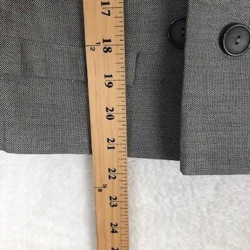 VTG BETTY ROSE Skirt Suit Double Breasted Jacket Pencil Skirt Set Sz 12 Gray