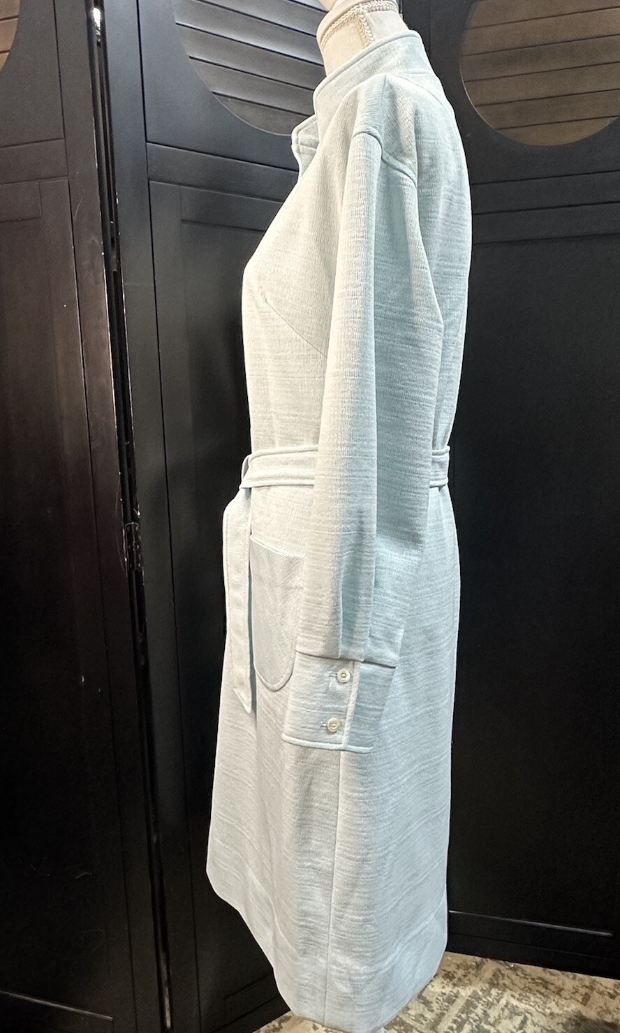 Vtg 1960s Nardis of Dallas Polyester Double Knit Dress Shift Dress Mod Size 12