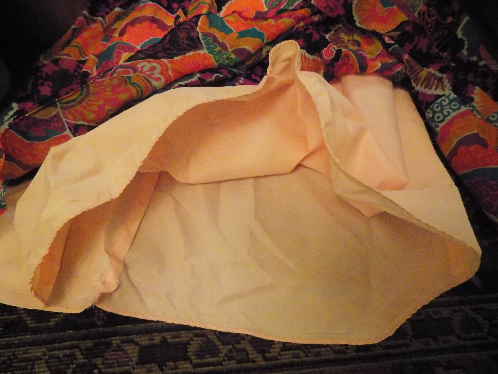 Don Luis vtg Halter Maxi Dress & Sheer Jacket BOLD Groovy Purple Orange Pink M