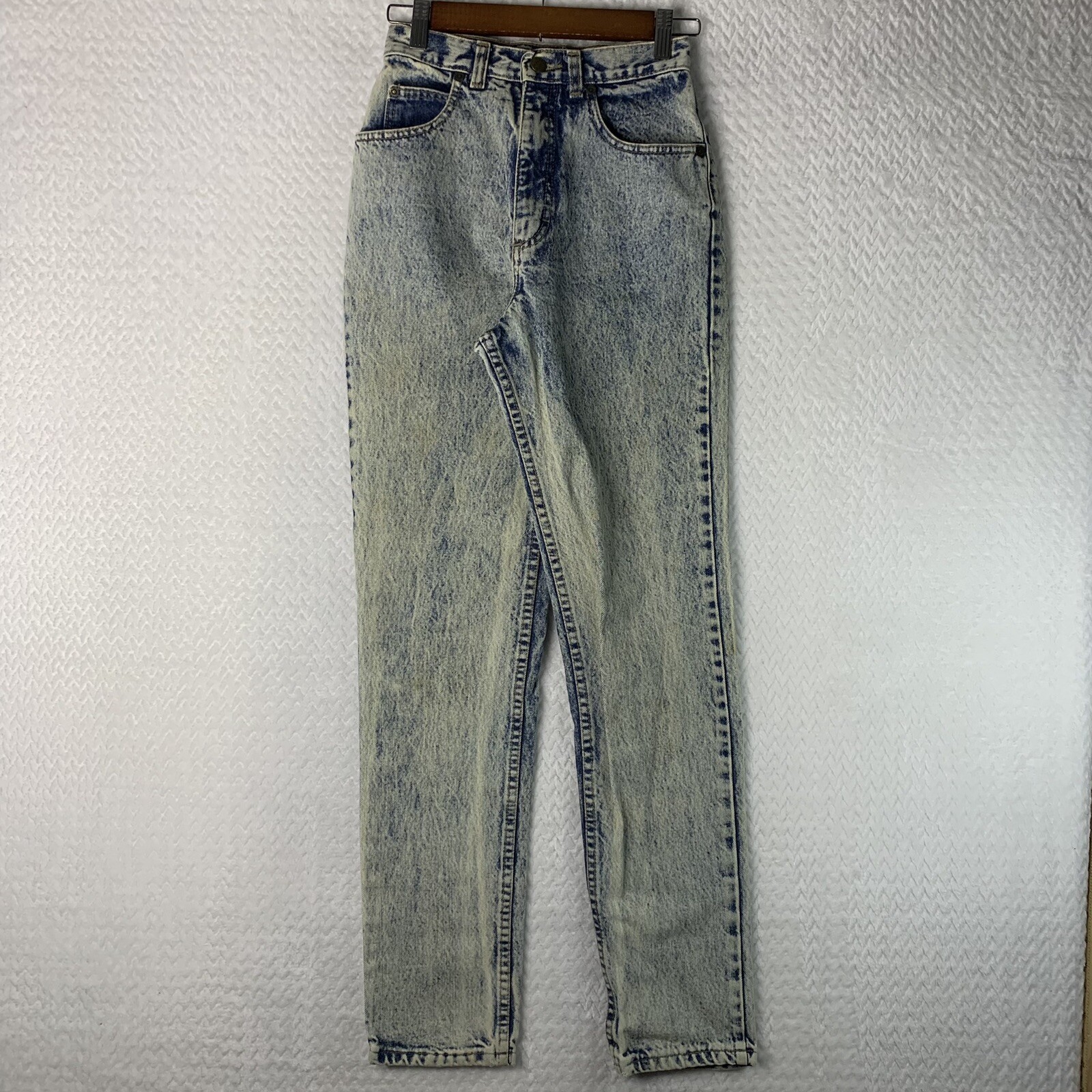 Vintage Zena Jeans Women’s High Waist Mom Jeans Size 3 Acid Wash Made In USA