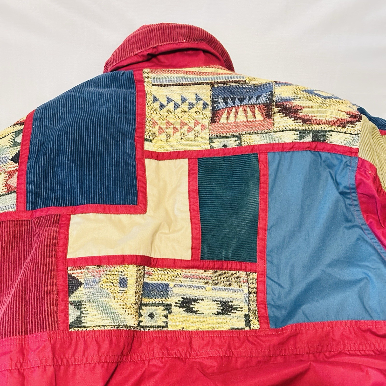 Vintage Retro 80s/90s Innovations By Izzi Ski Jacket Corduroy Aztec Panels Med