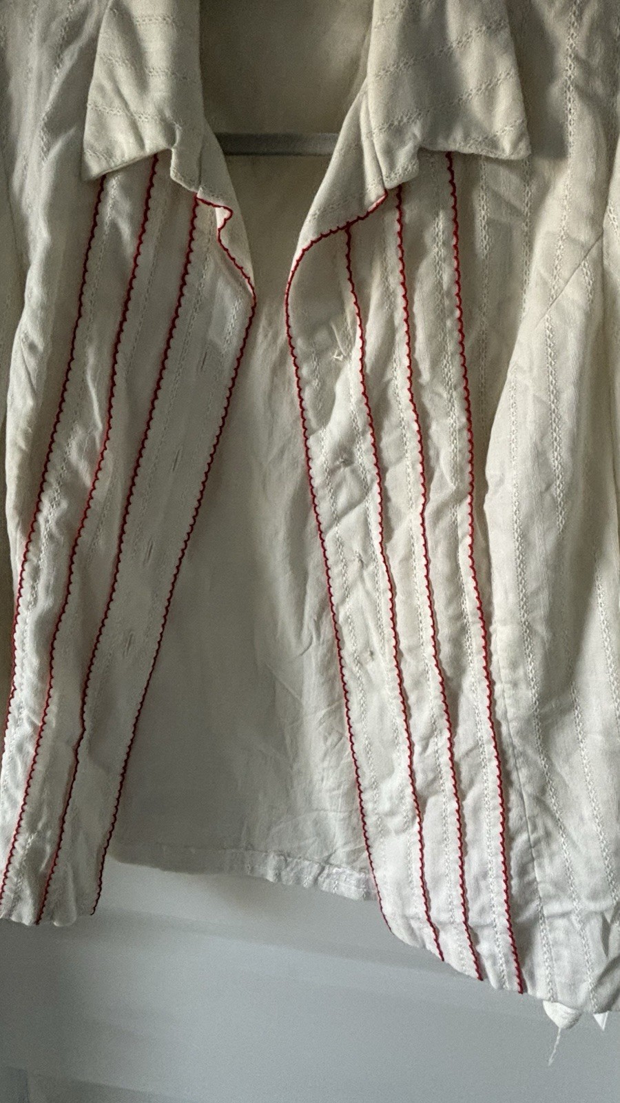 ivory VTG beaded cardigan features delicate hand-embroidered floral beadwork