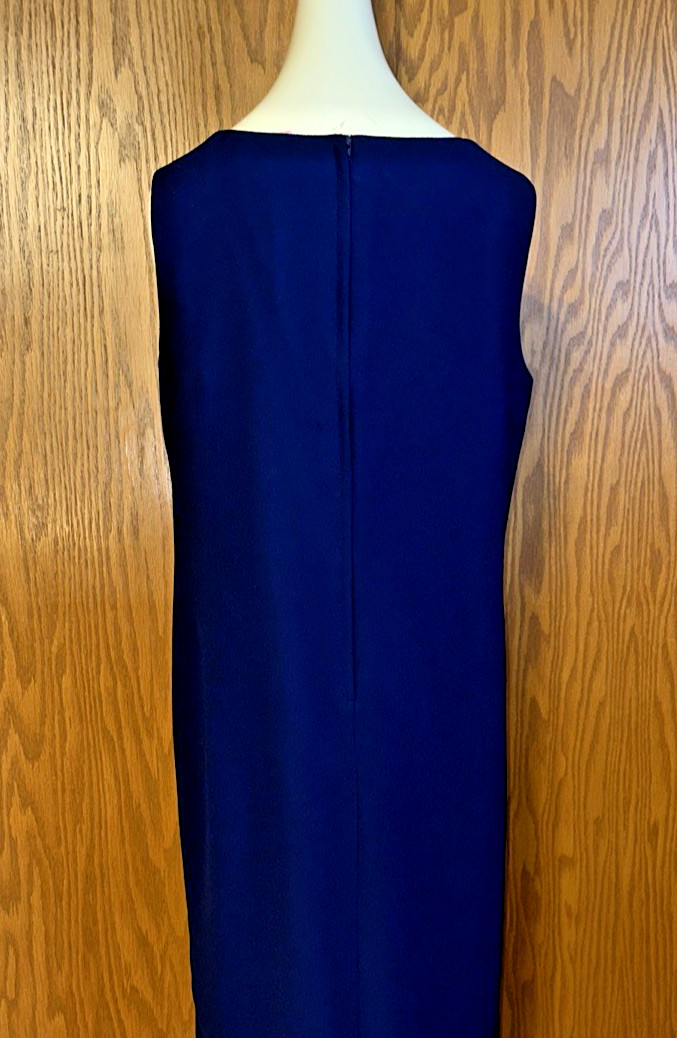 Vtg Florentine Brand Navy Chiffon Jacket Dress Size 10 – Canadian Midi Length