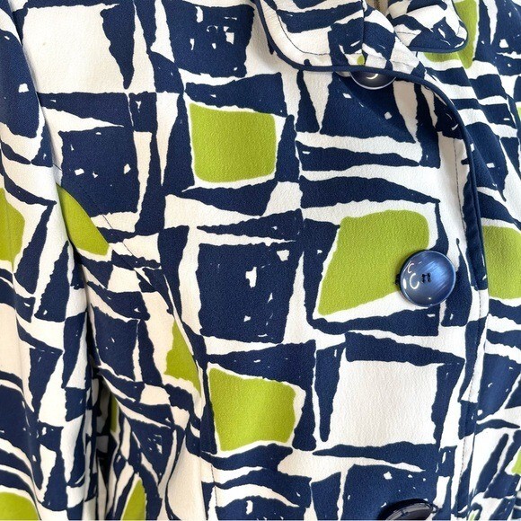Vintage N Touch Geometric Shape Patterned Blazer Jacket Size 8