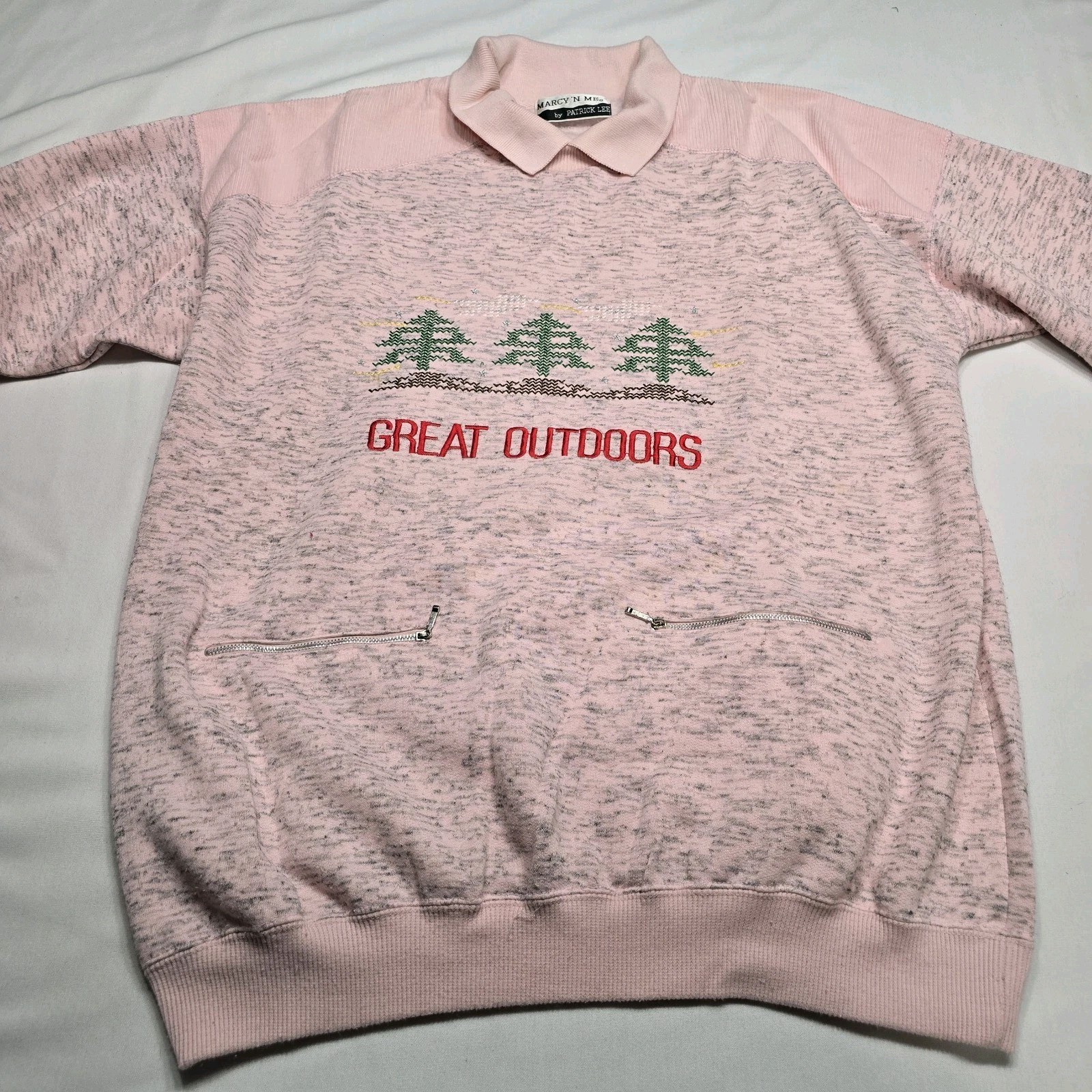Vintage 80’s Marcy’n Me Great Outdoors Embroidered Cross stitch Sweatshirt