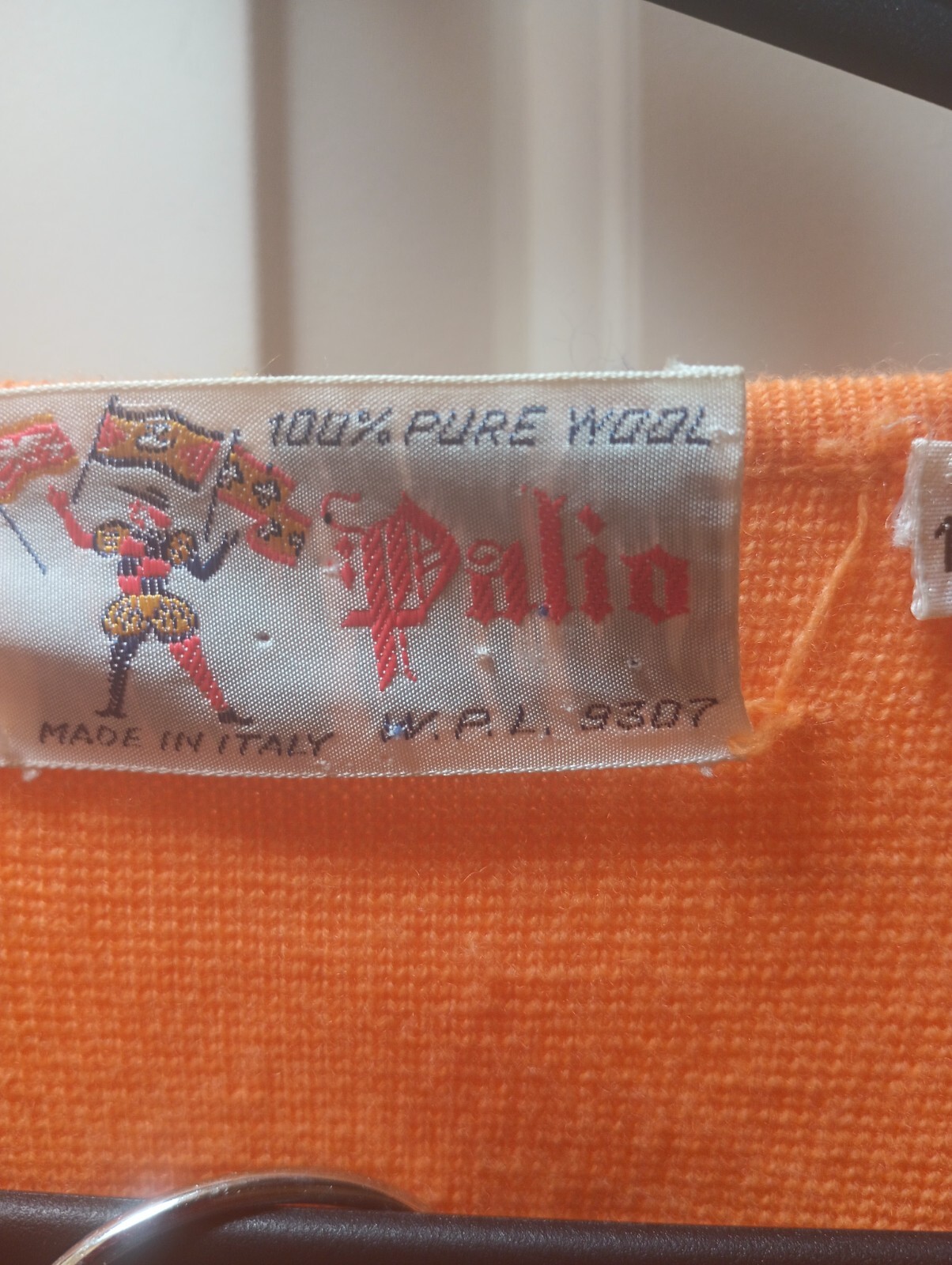 Vintage Palio of Italy Orange Woman Pencil Skirt and Cardigan Jacket set