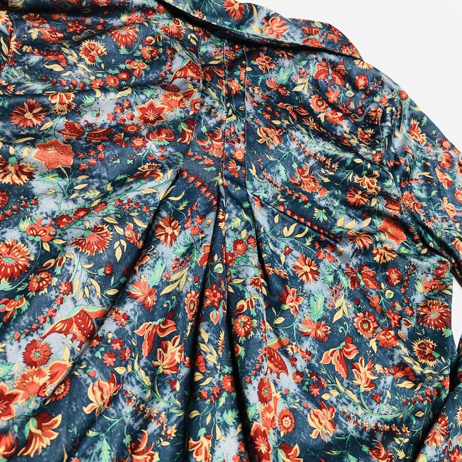 VTG 70s Organically Grown by Apreja XXS / P Ladies Shirt Blouse Floral Butterfly