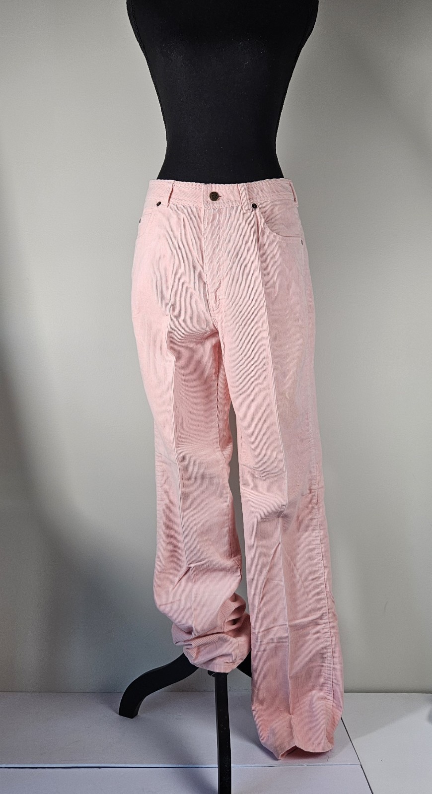 Vintage 80’s Bon Jour BABY PINK Corduroy Straight Pants Size13/14 NWOT
