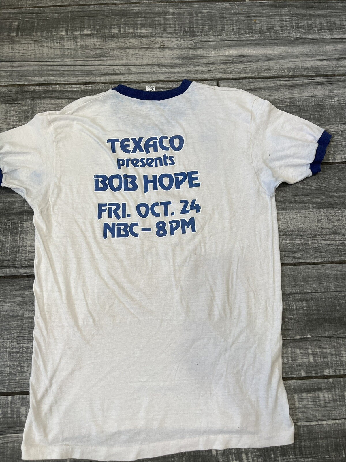 BOB HOPE IS A GAS RARE BOB HOPE TEXACO Vintage Shirt Size Large