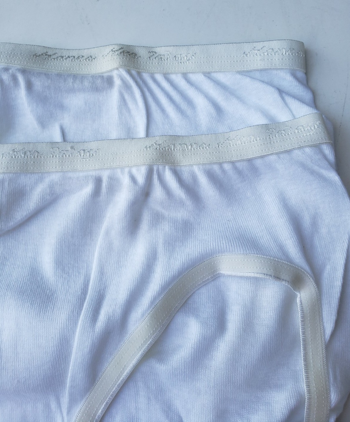 Vintage Hanes Her Way Cotton Hi-Cut Seamless Bikini Panties Size Medium 6 White