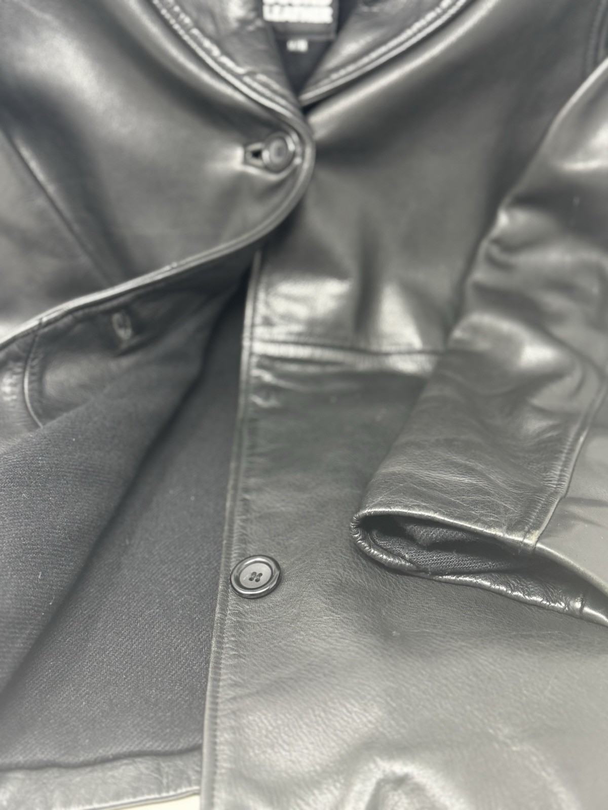 Vintage 90S Northbound, Leather Women’s Size Medium Black Three Button Preowned