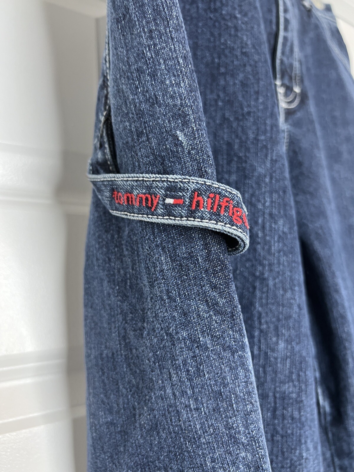 Vintage Tommy Hilfiger Carpenter Jeans Women 31×30 Blue Relaxed Baggy Y2K Tag 10