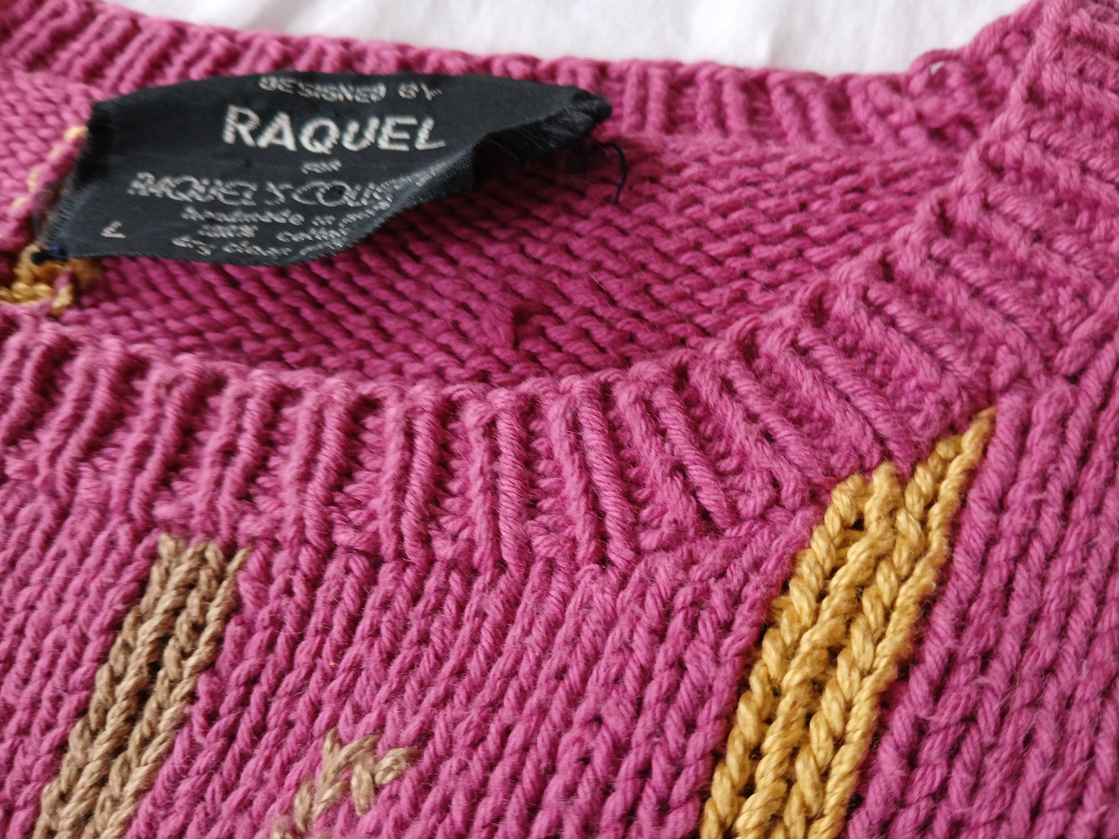 Vintage Raquel’s Collection 3D Ice Skating Scene Sweater Size L Handmade in Peru