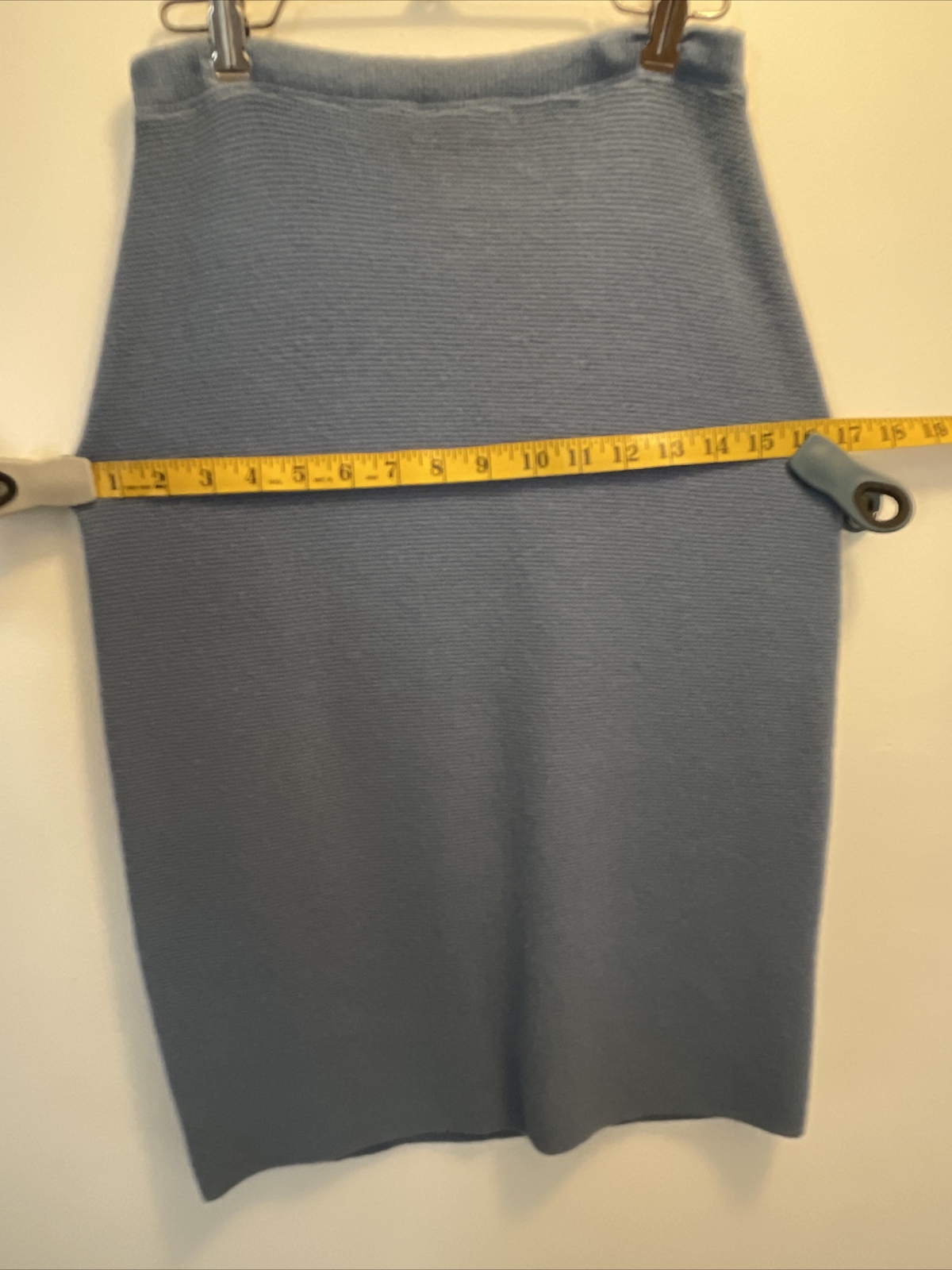 Vintage 1950s LOFTIES Baby Blue Sweater Top& Skirt SET Mid Century Retro Fashion