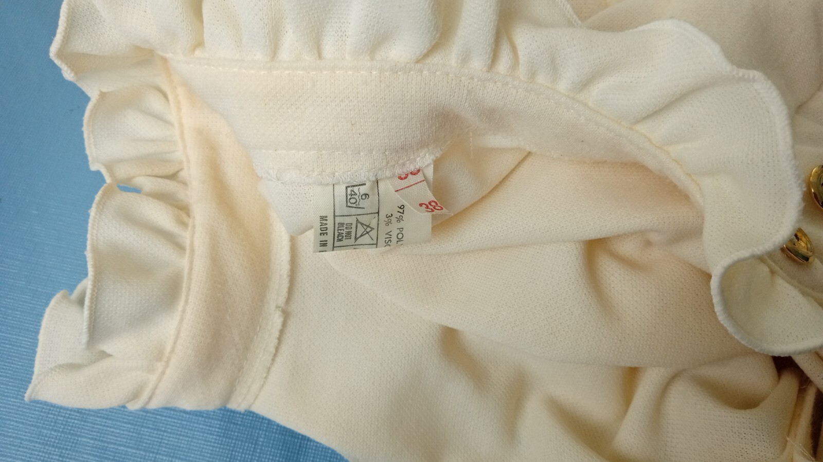 vintage England Designer Ivory white women’s dress size EU 38 vintage 1990’s
