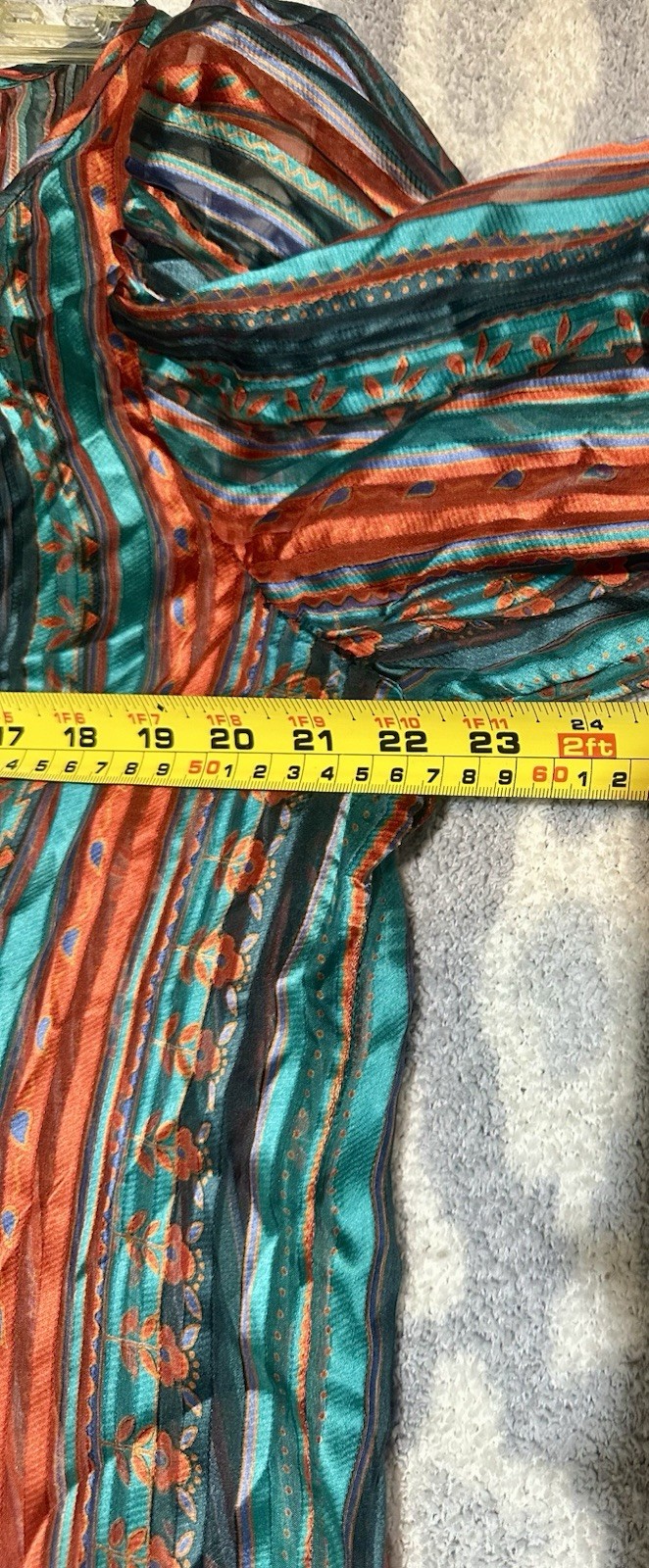 80s Oscar de la Renta Miss O 100% Silk Blouse with Flowy Sleeves Size 16
