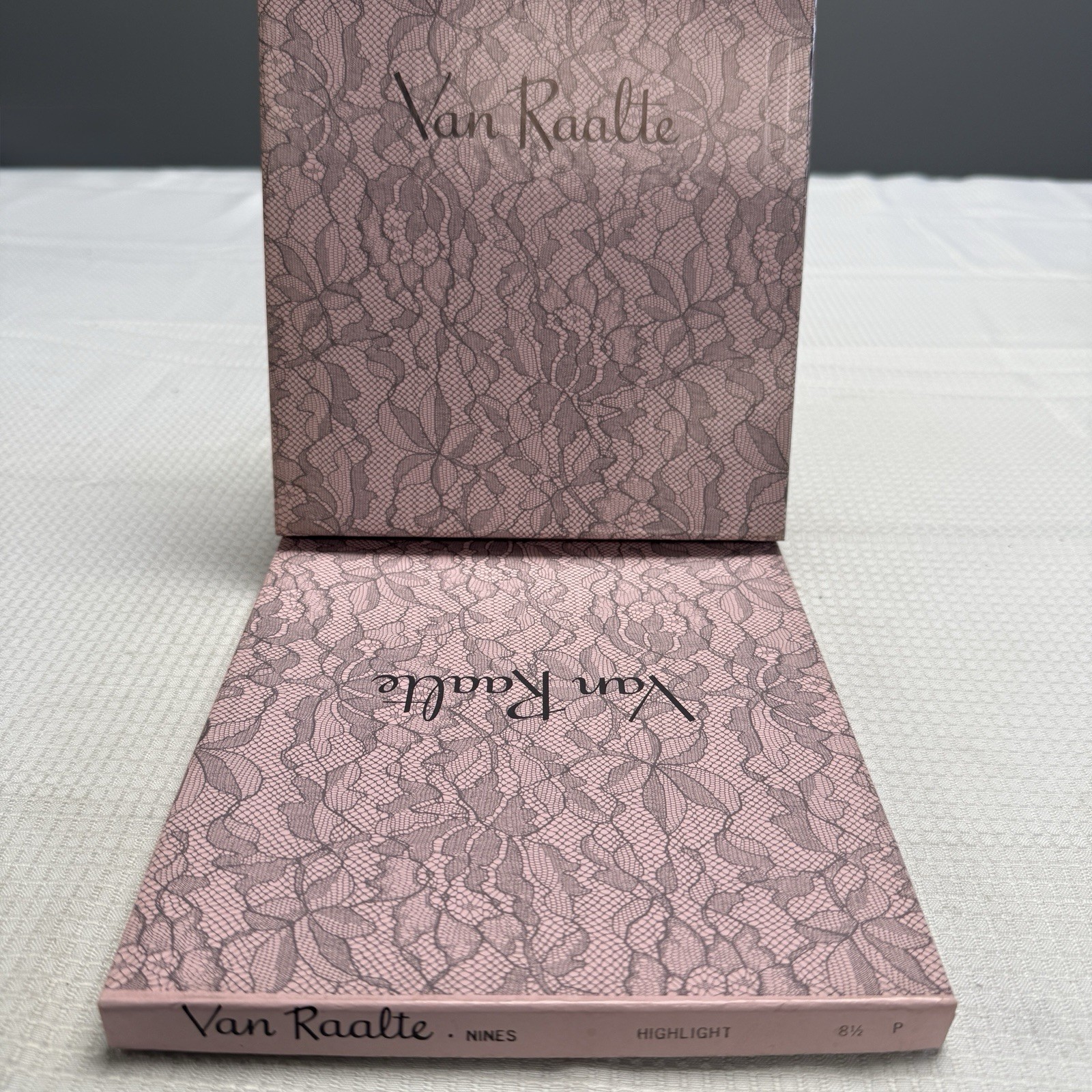 6 Vtg 50s Van Raalte Nines Highlight 8.5 P Nylon Stockings Seams New 2 Boxes