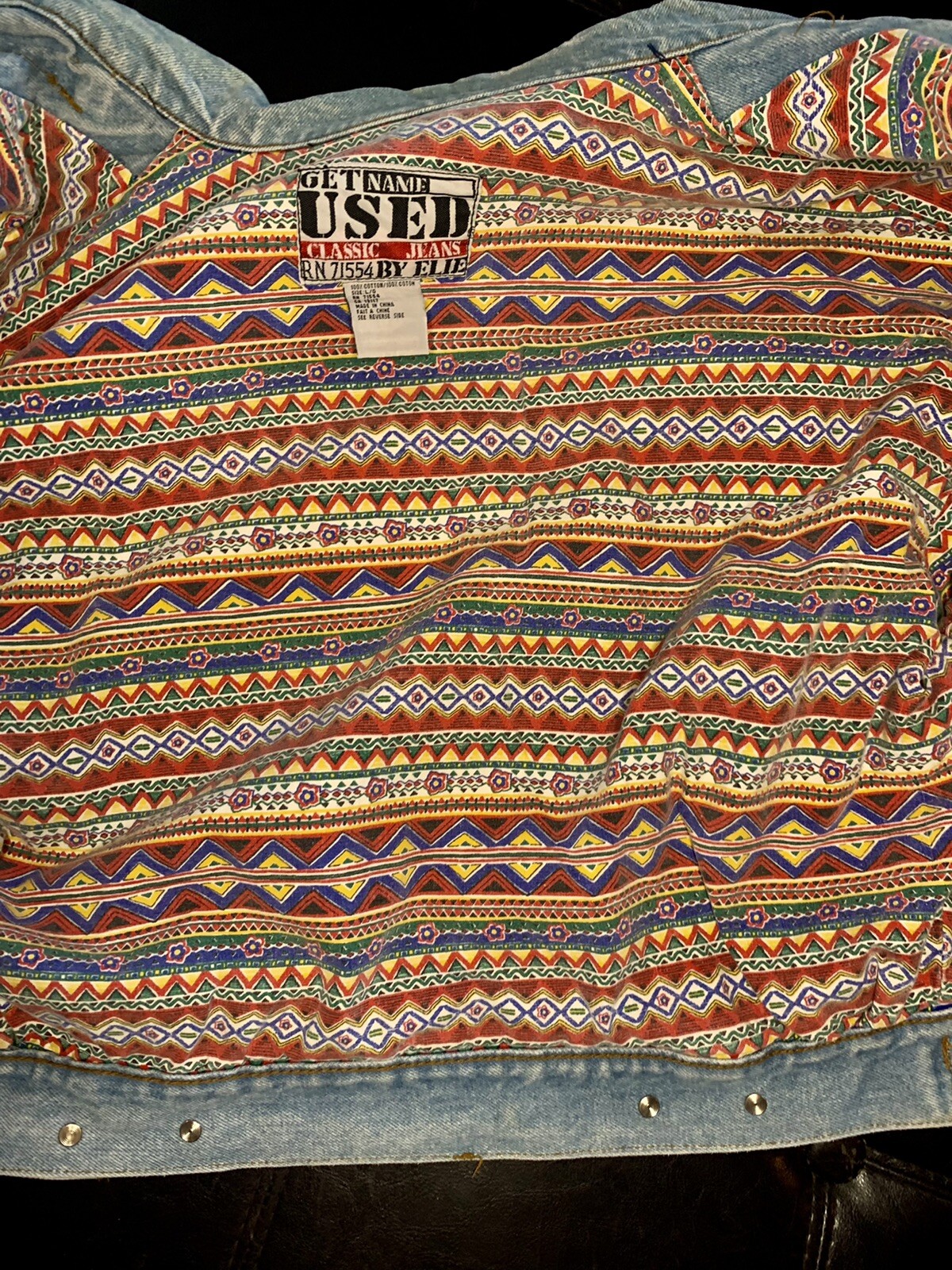 Get Used By Elie Jeans &Jacket Set size 28 & Lg I ❤️ 80s 90s RARE