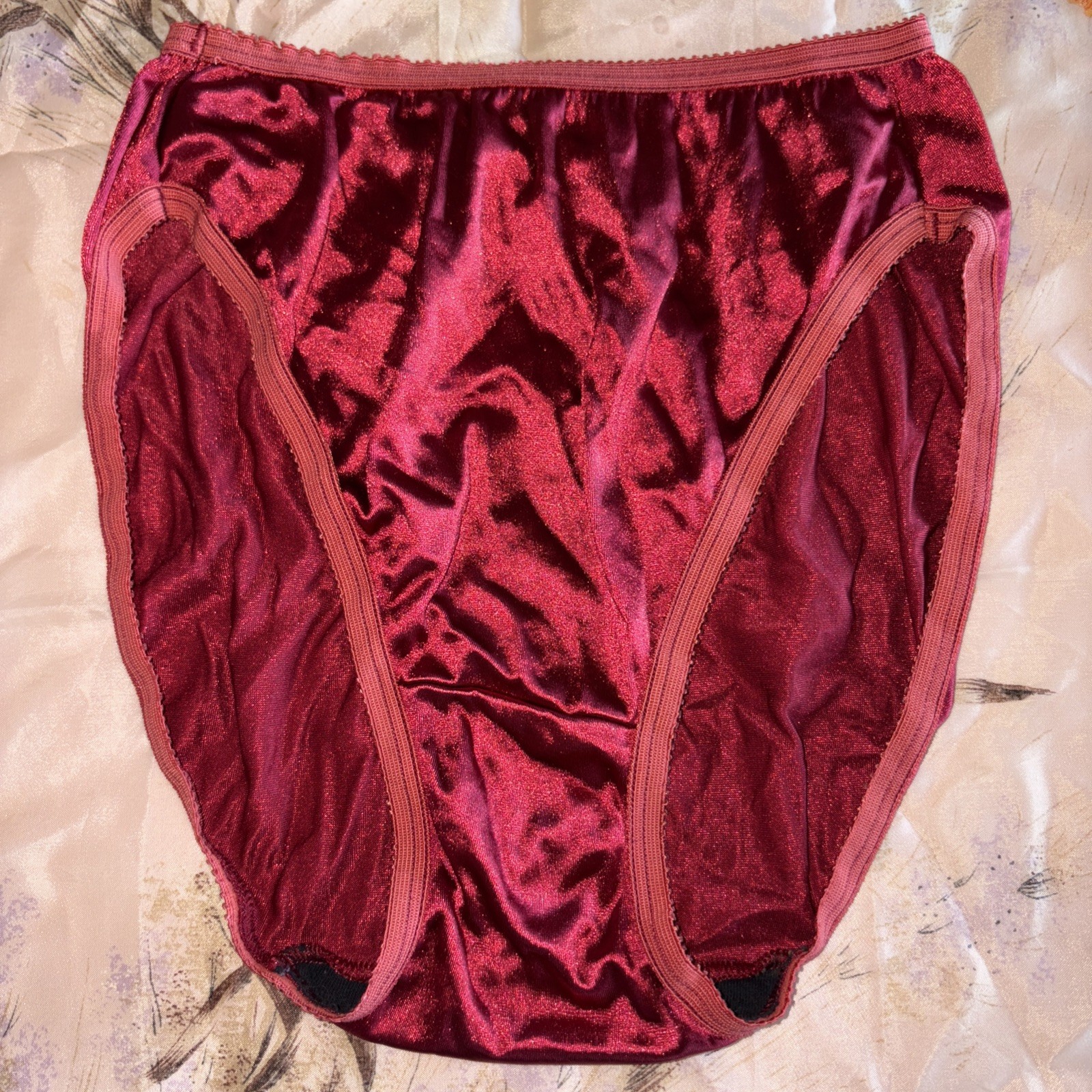 Warner’s Vintage Satin Sz S Hi-Cut Brief Underwear Second Skin Panty Bikini
