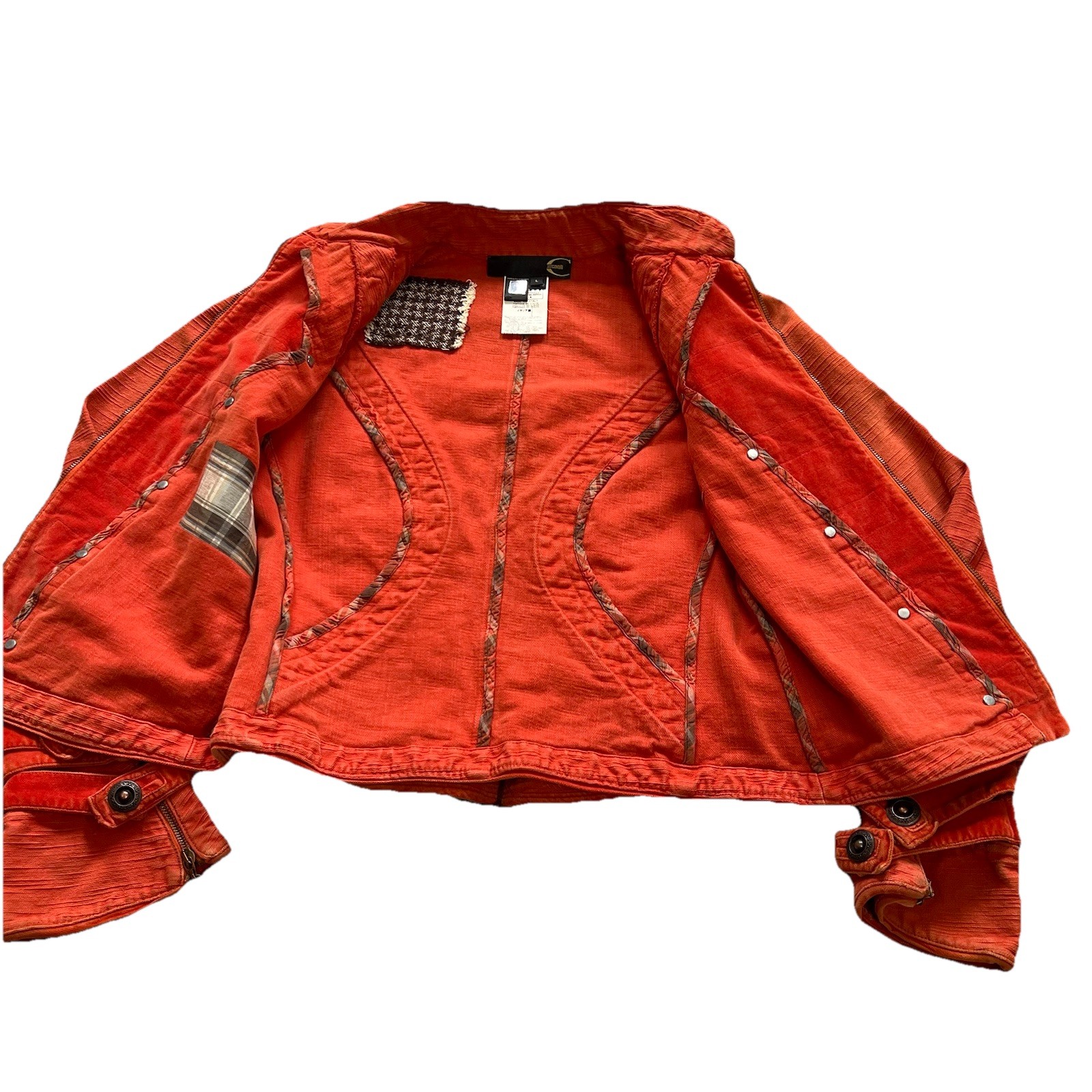 Roberto Cavalli (Just Cavalli ) Orange Buttoned Naval Jacket AW 2006 Collection