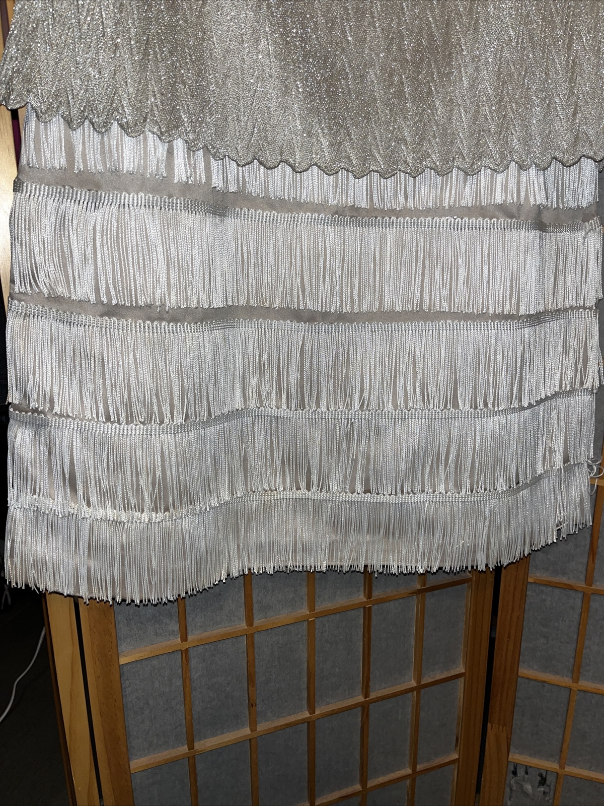 Vintage Arianna by Rachel Kaye Fringe Flapper Dress Style 271981 USA Size 14