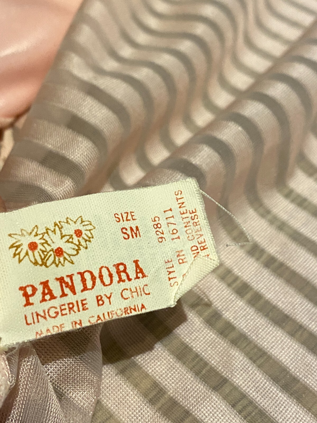 Vintage Frederick’s of Hollywood and Pandora Lingerie Pink Stripe Robe