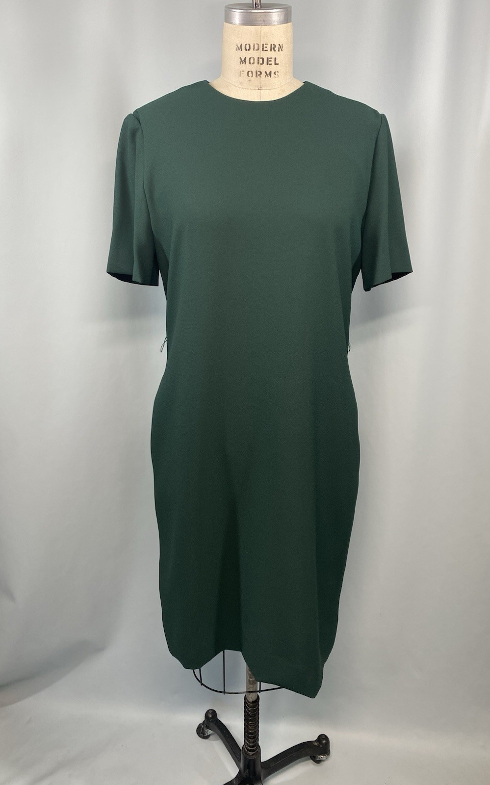 Vintage Dress & jacket set SIZE 12 P PETITE green HENRY LEE 80s 90s sheath