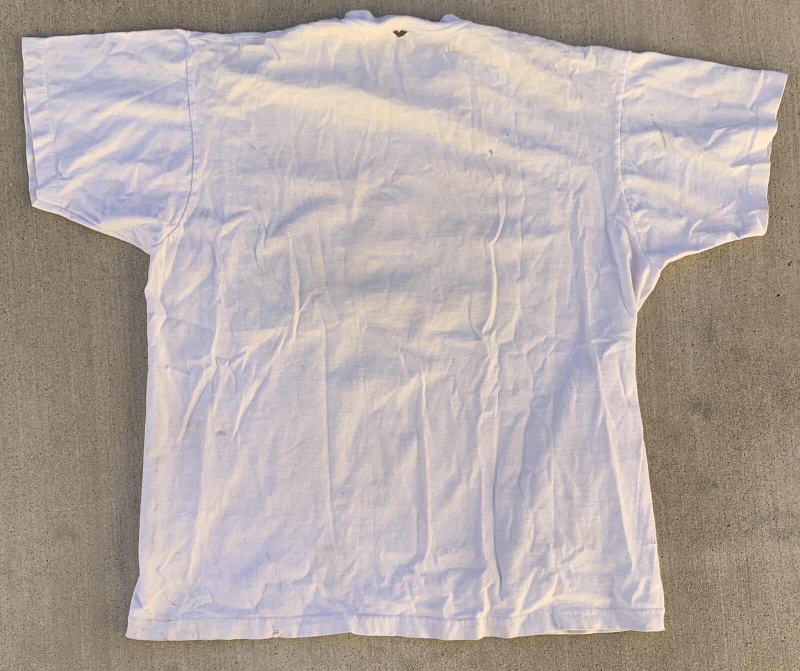 Vintage June Mountain T Shirt 80s Geomeric Neon Graphics Distressed Worn Holes