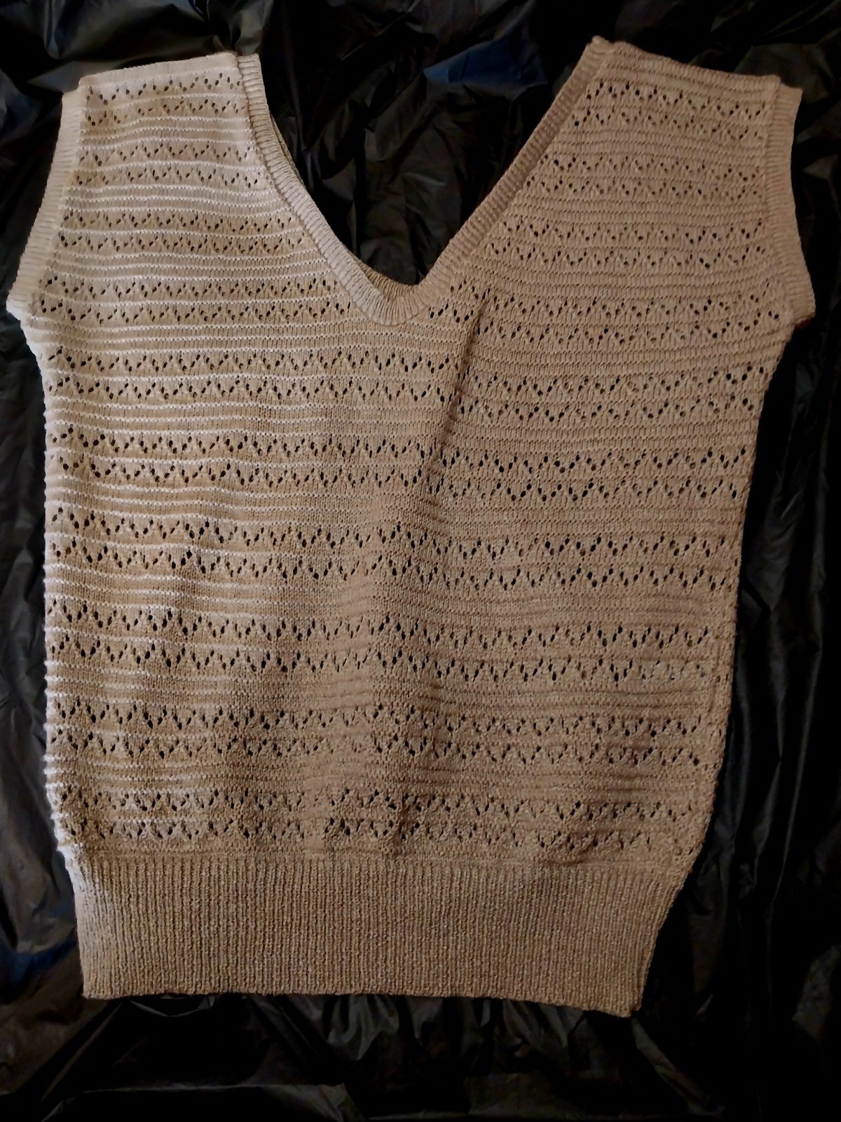 Vtg. 80s Nan Dorsey Sweater Vest Knit Y2k Academia Prep Schoolgirl Small Granny
