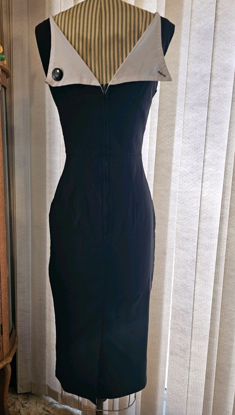 Black Wiggle Dress Medium Discontinued HTF Pinup Rockabilly