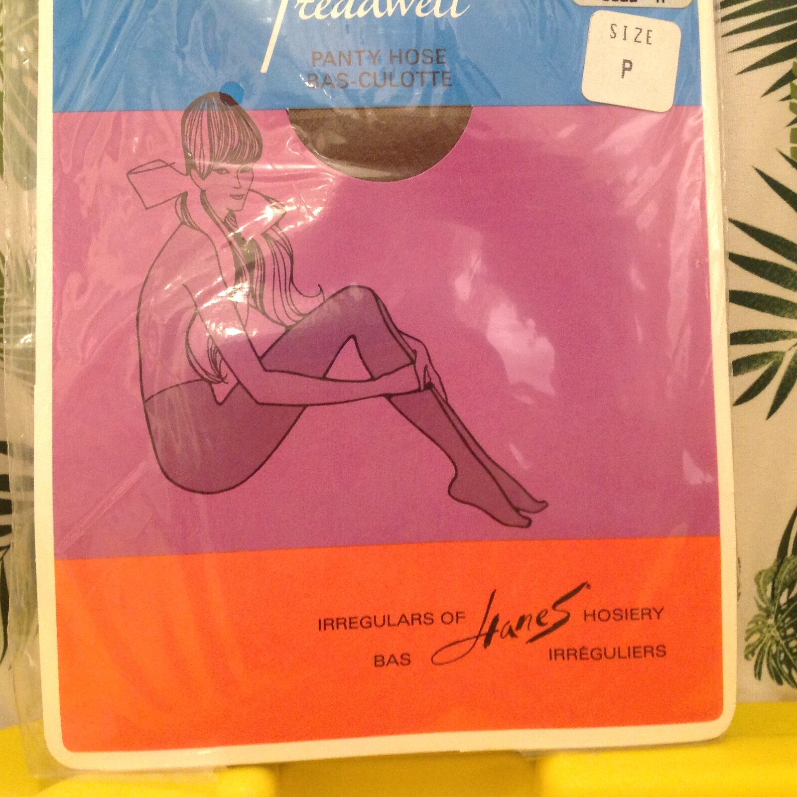 Vintage Pantyhose Treadwell Alive Support Color Grey size A B002D