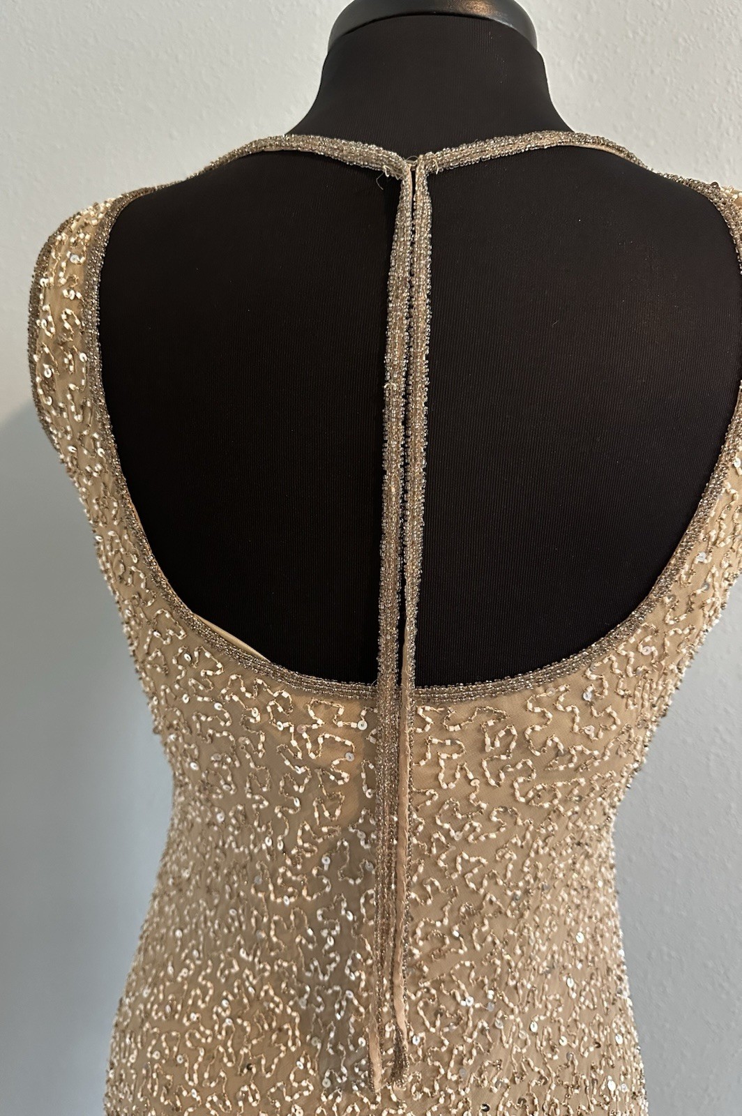 GORGEOUS Vintage Stenay Beaded Gown