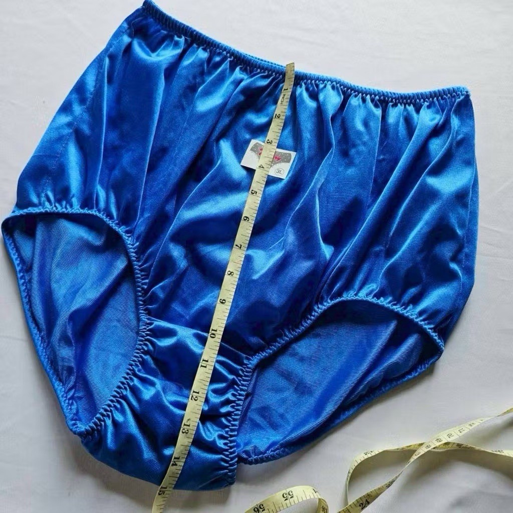6 PCS Panties Hip 42-48 Inch Double Nylon Crotch Slippery Briefs Vintage Granny