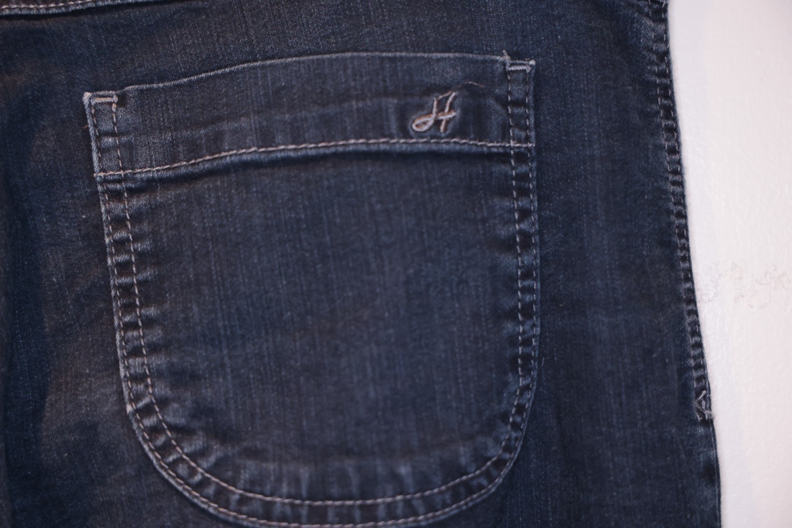 H.I.S. HIS Ladies Stretch Jeans Trousers Dark Blue GENUINE INDIGO W 40 L 33 *** Vintage