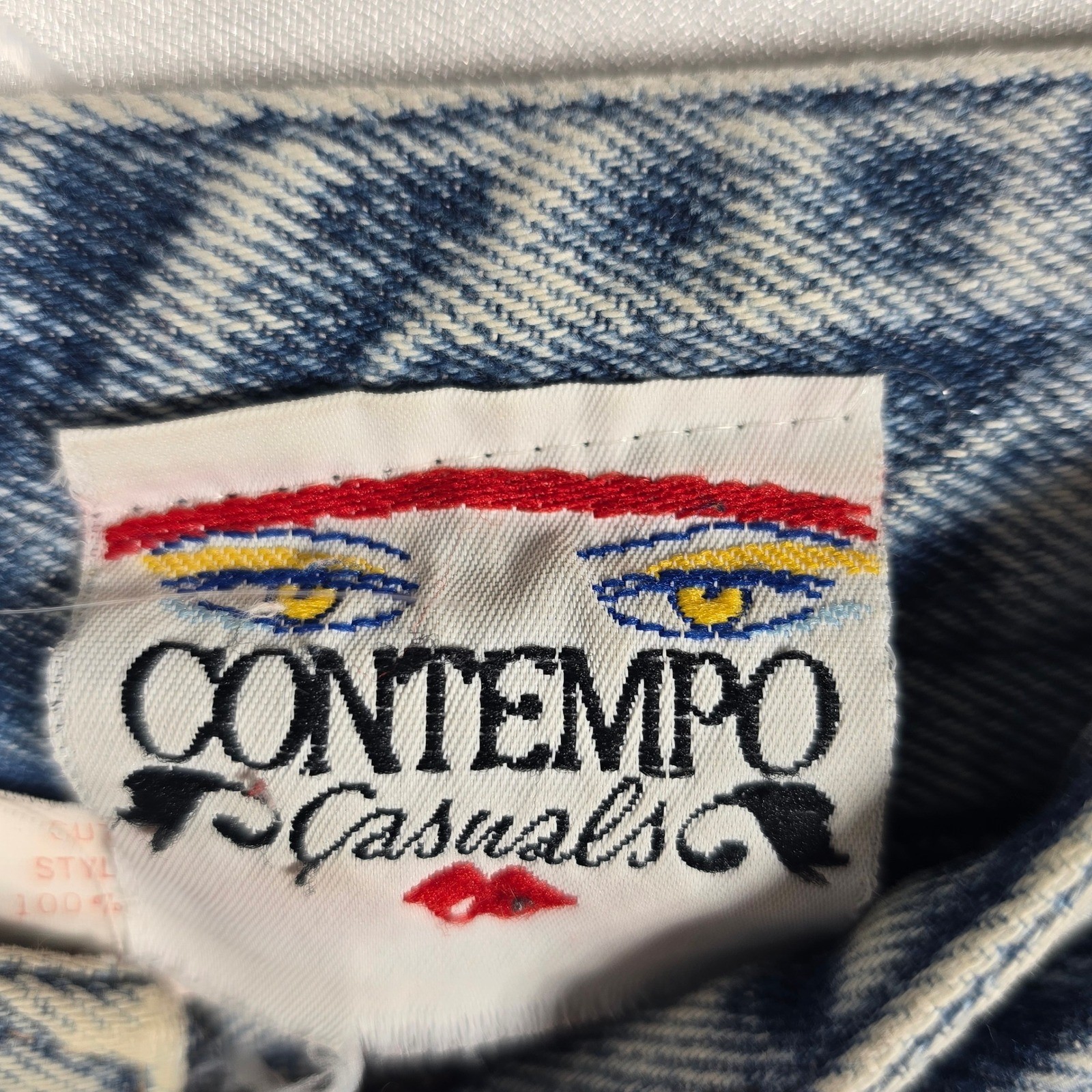 Vintage Bongo Contempo Casuals Acid Wash High Waist Tapered Jeans Womens 13 USA