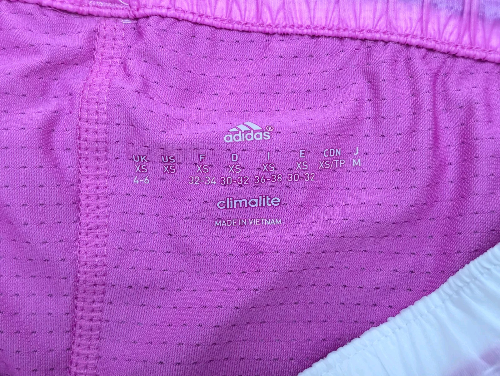 Adidas Glanz Nylon Shorts Running Womens Gym Climalite XS Vintage Sports Gym