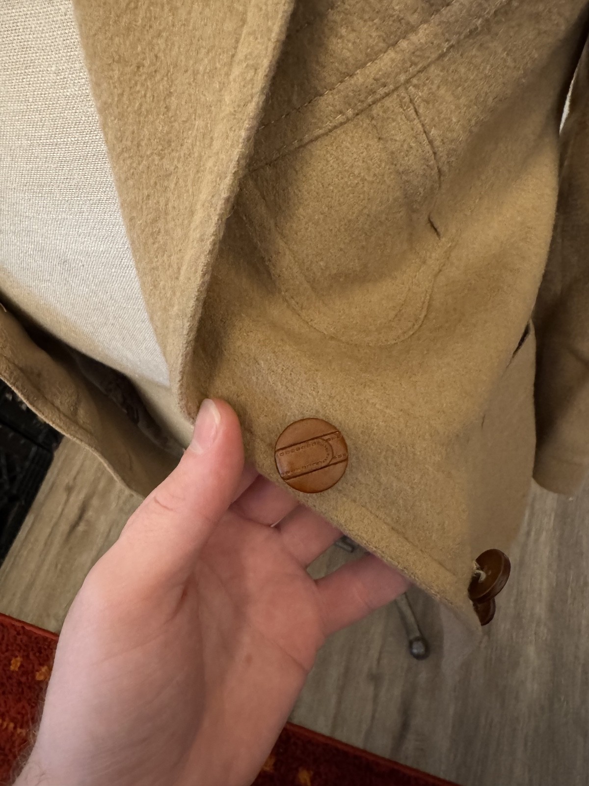 Stanley Blacker Equestrian Blazer Camel Hair Printed Lining Vtg 60s Old Money 10