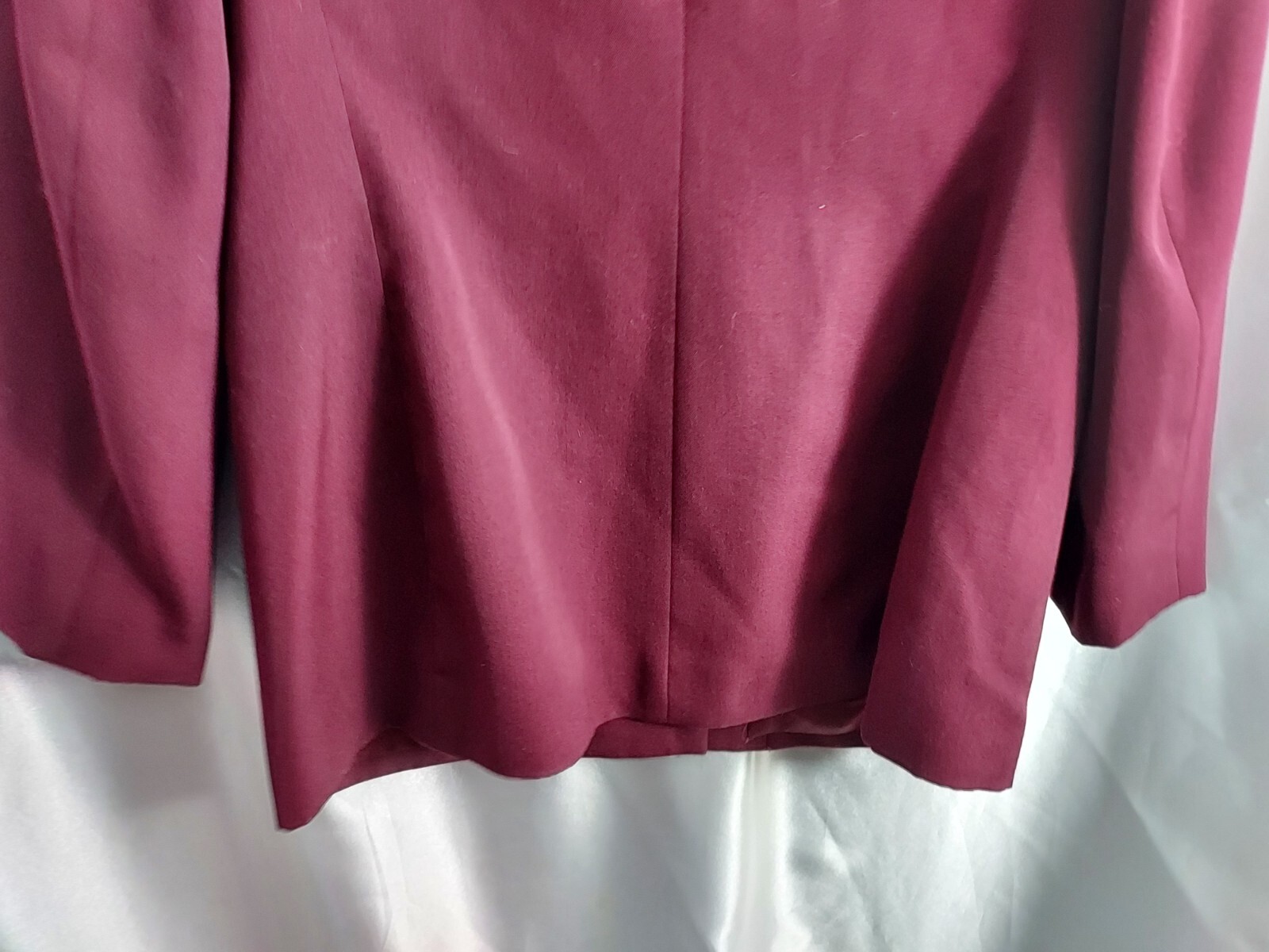 vintage jaqueline ferrar women blazer size 10 burgundy