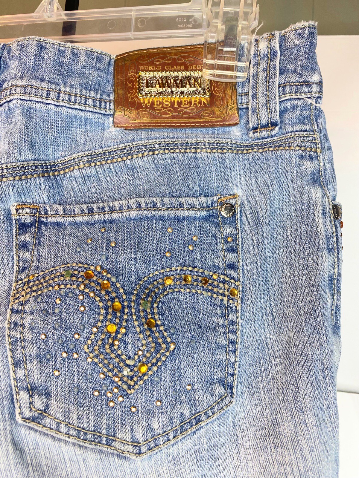 Vintage Lawman Jeans Women’s Size 11, Distressed Acid Wash Style