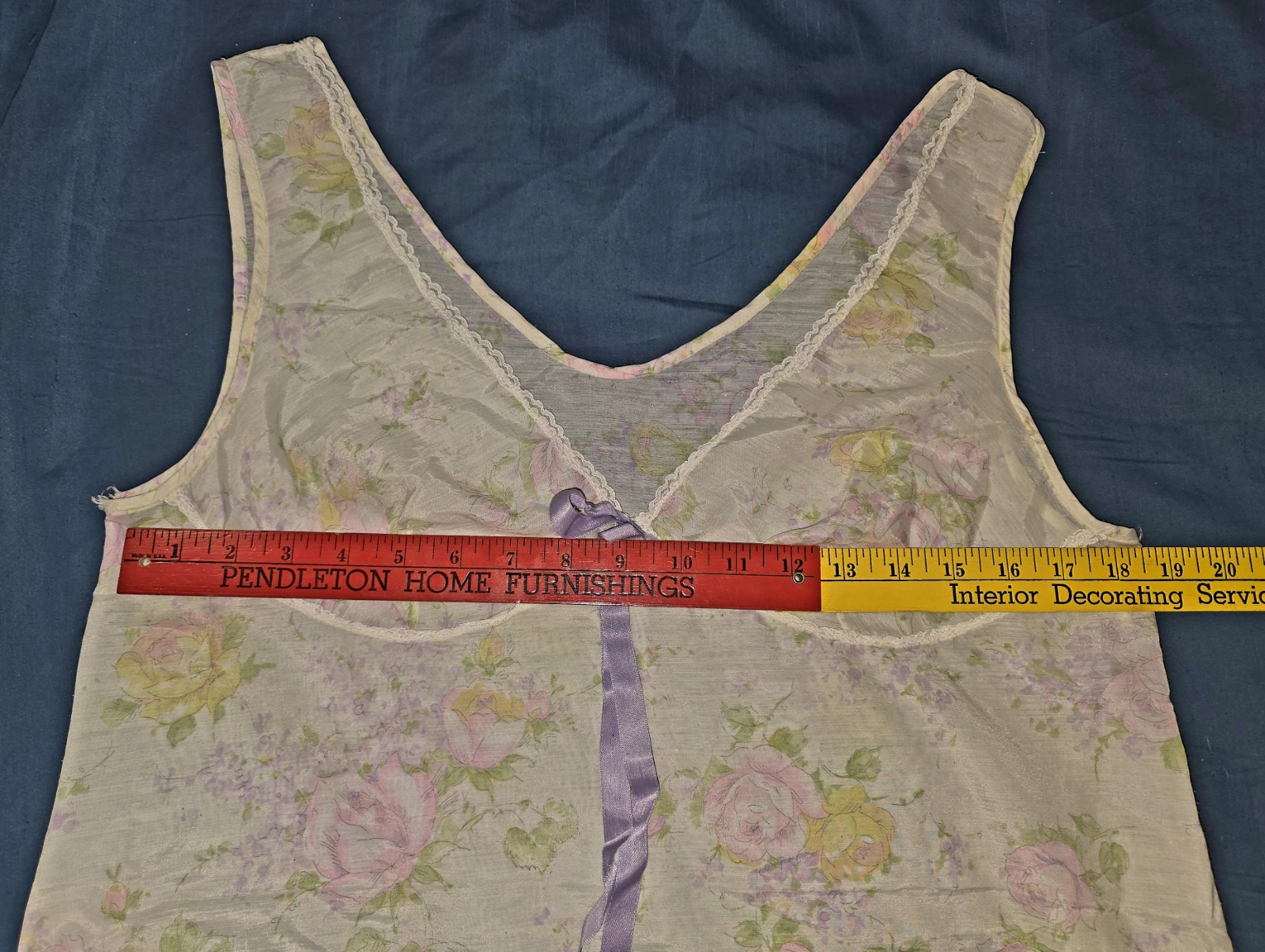 Vintage Altered? Thin Material Nightgown – Sleeveless – Cottage Core. – Granny