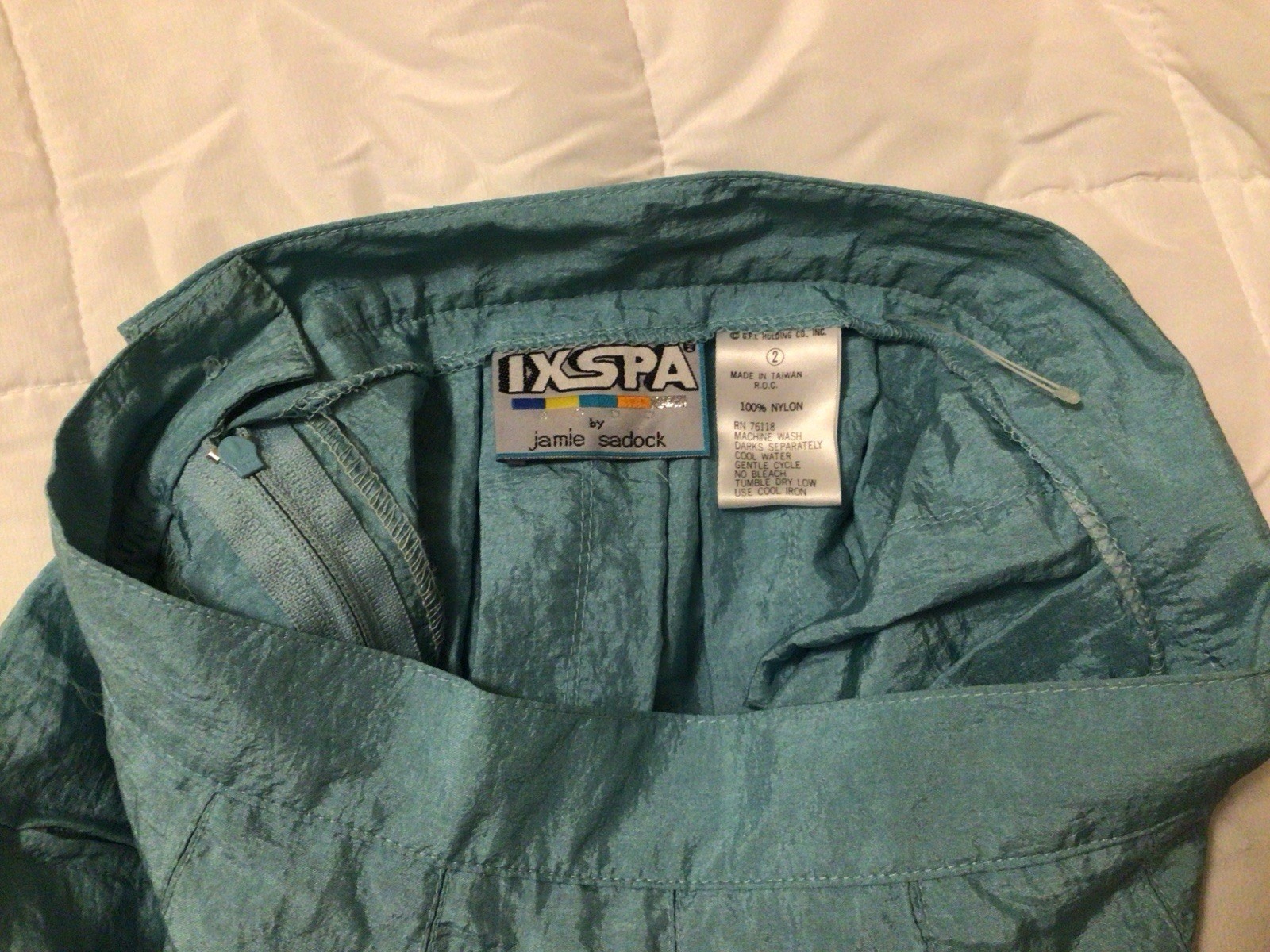 VINTAGE 80s Wind suit IXSPA by Jamie Sadock Jacket Size SMALL skirt Size 2 CLEAN