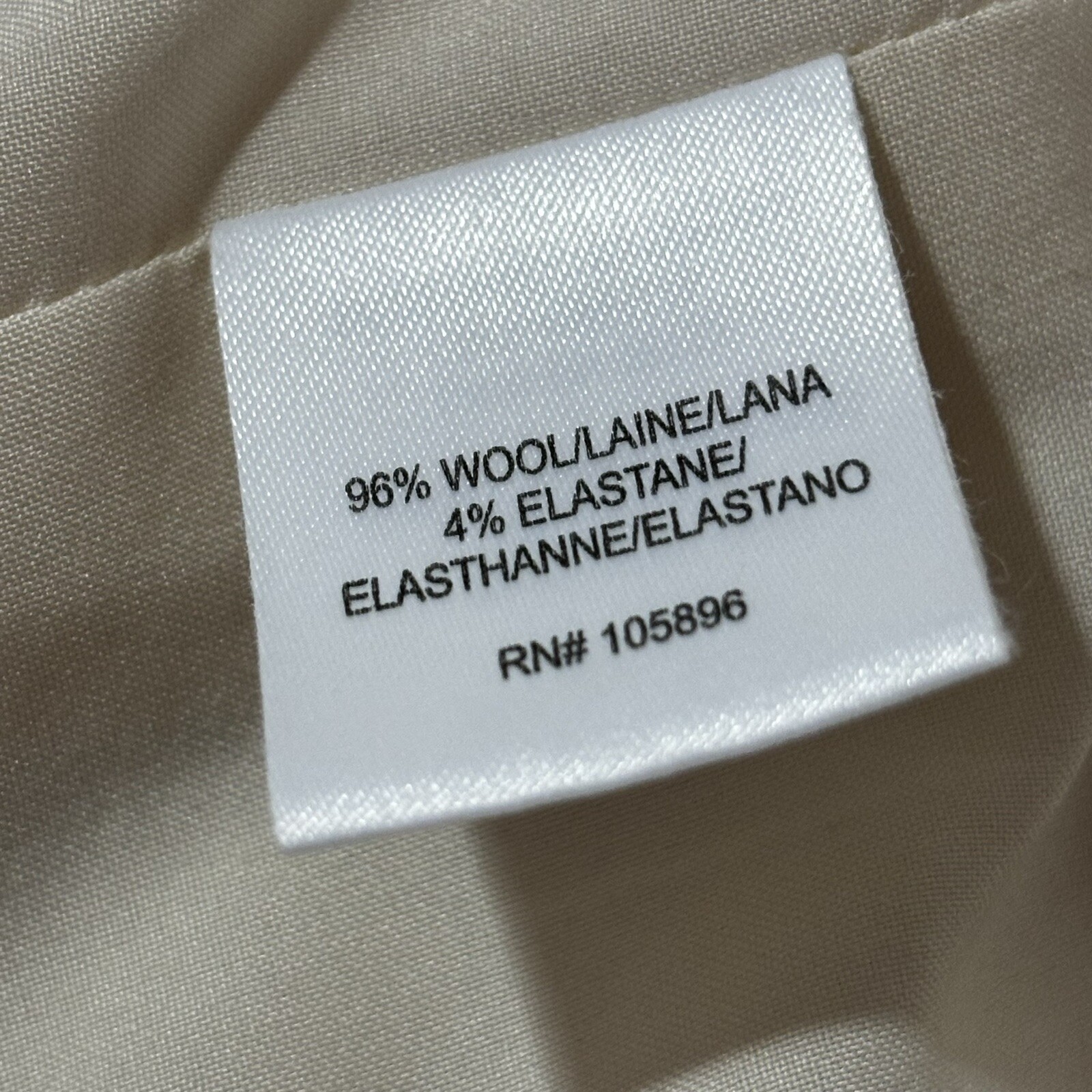 Worth New York Skirt Set Sz 8 Ivory Jacket Long Line Skirt Wool Blend 2 Pc READ