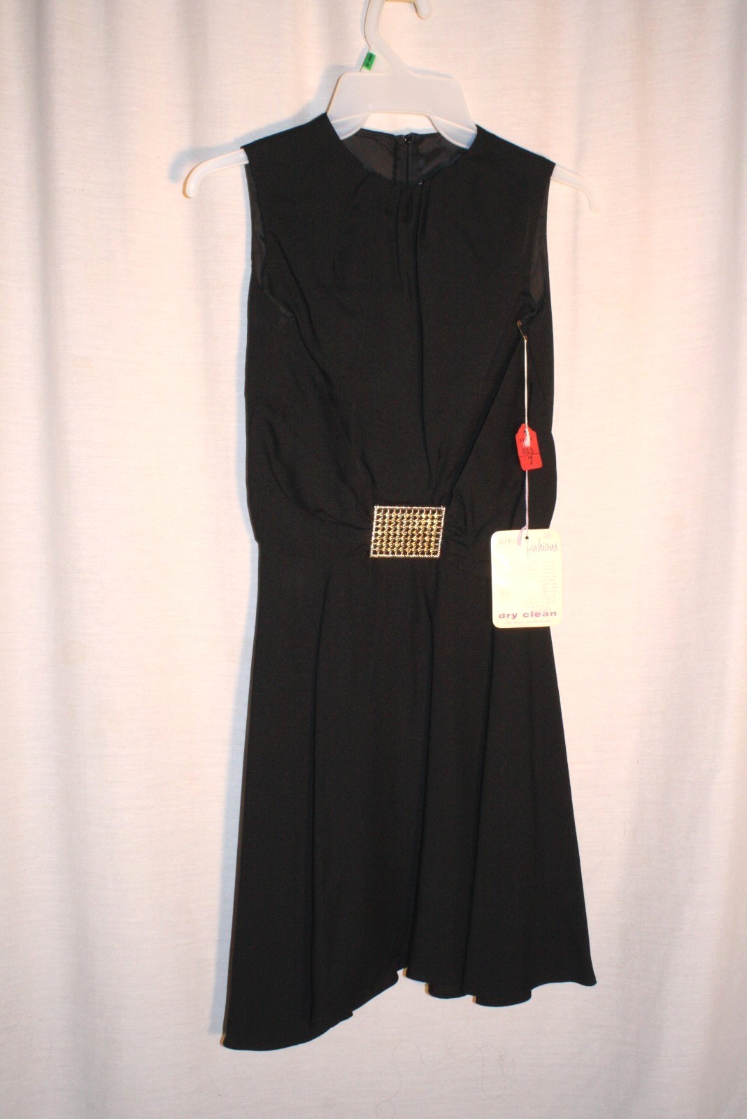 Vintage Aldens Fashions Little Black Dress Size 7 XS with Tag Hepburn Style