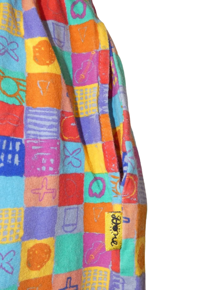 Vintage 90s Ken Done Art & Design All-over Print Shorts T Shirt Co-ord Set Sz L
