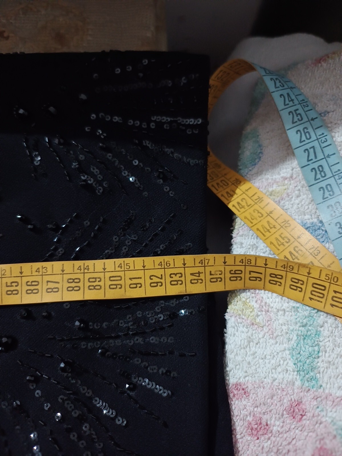 Vintage Wool Tailored Dress, Size L, See Measurements, Excellent Condition