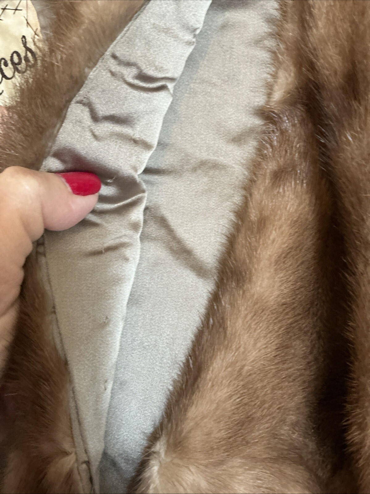 Vintage Elegant Mink Fur Cape Rice’s Fur Salon USA