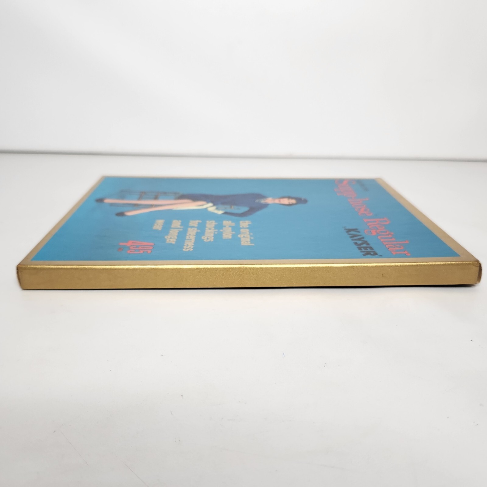 Vintage Supp-Hose Kayser Nylon Stockings Seamless Pantyhose Honey Tall 9 1/2-10L