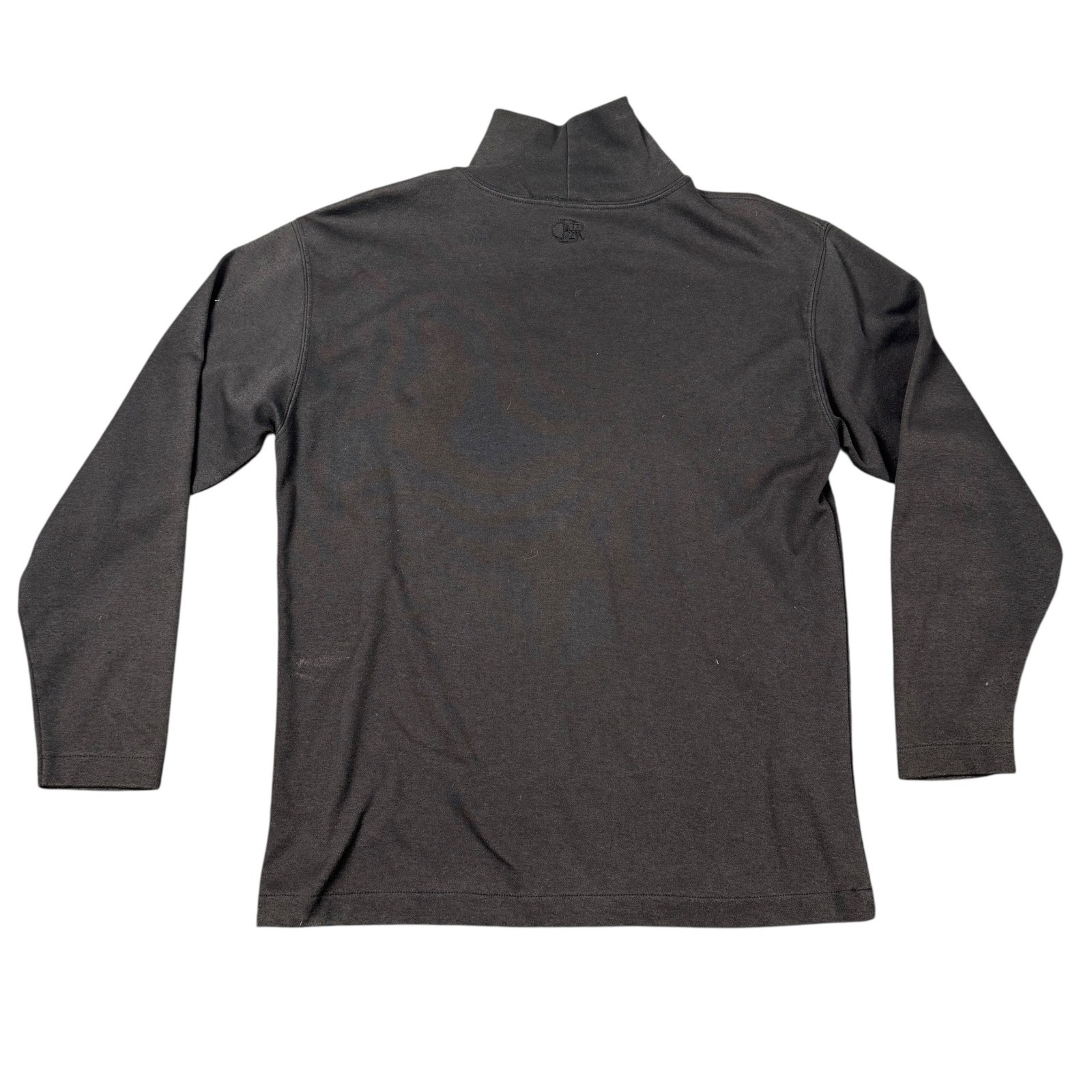 Vintage Outback Red Mock Neck Long Sleeve Shirt Faded Black Single Stitch Medium